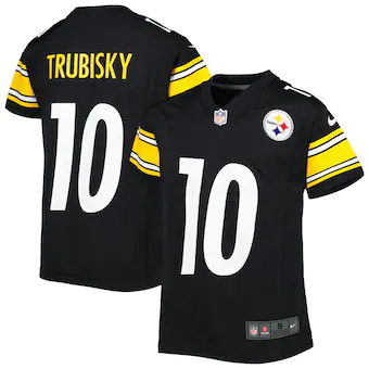 youth nike mitchell trubisky black pittsburgh steelers game